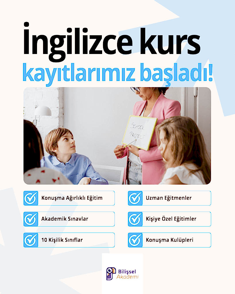 Ankara 3. sınıf İngilizce kursu