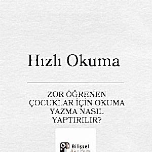 ZOR ÖĞRENEN ÇOCUKLAR İÇİN OKUMA YAZMA NASIL YAPTIRILIR?